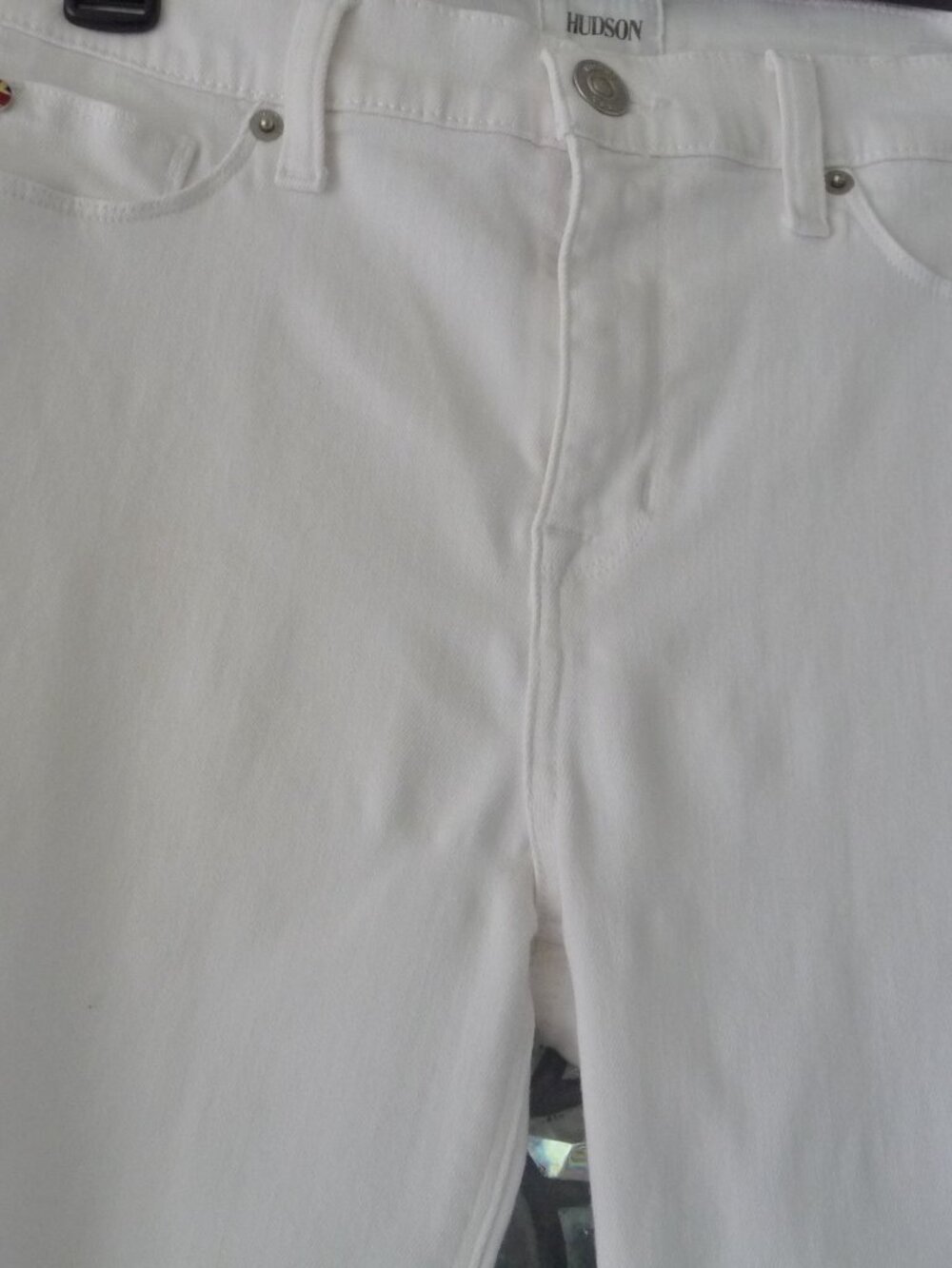 HUDSON SIZE 29 WHITE JEANS ANKLE SKINNY - Picture 6 of 14